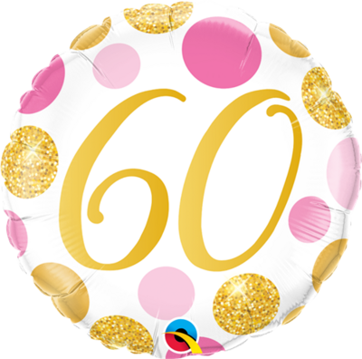Happy 60th Birthday Pink &amp; Gold