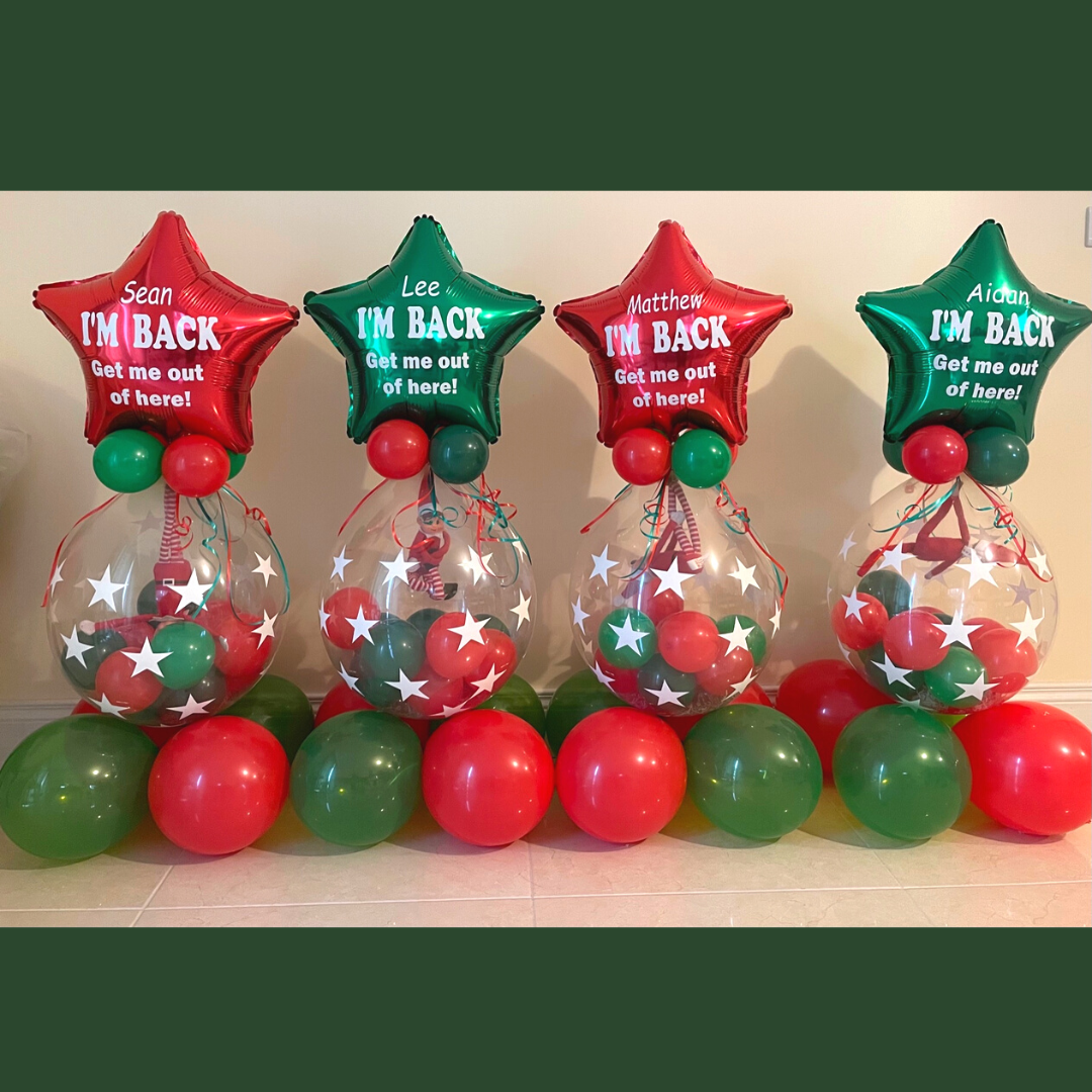 Personalised Stuffed Elf Balloon - Please Read Full Description