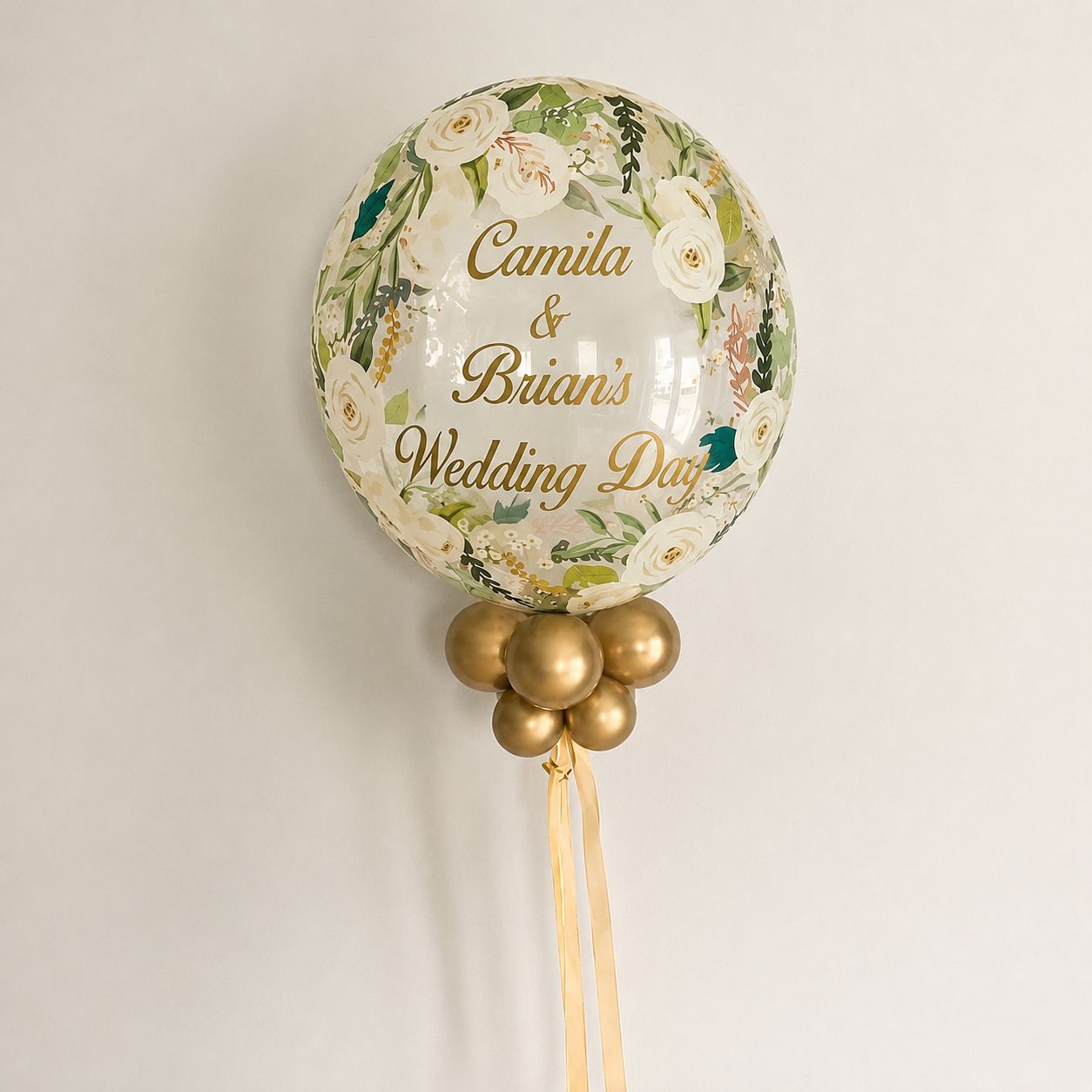 Personalised Bubble Balloon - Floral