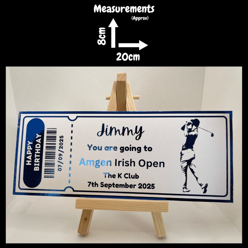 Personalised Foil Ticket - Sports Event