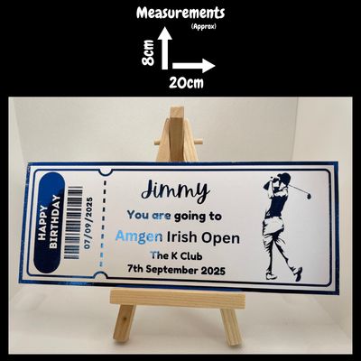 Personalised Foil Ticket - Sports Event