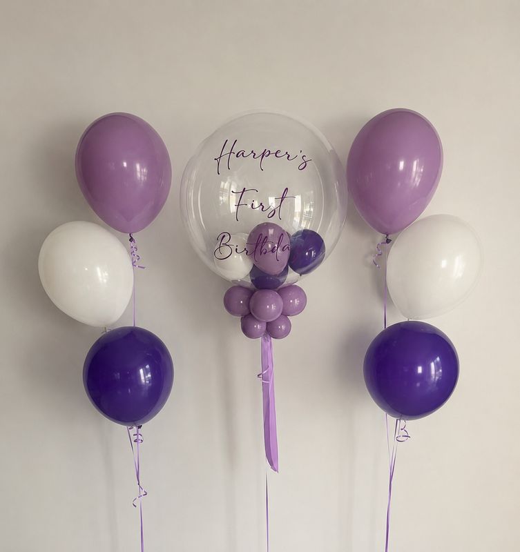 Personalised Bubble Balloon Set - Option 17