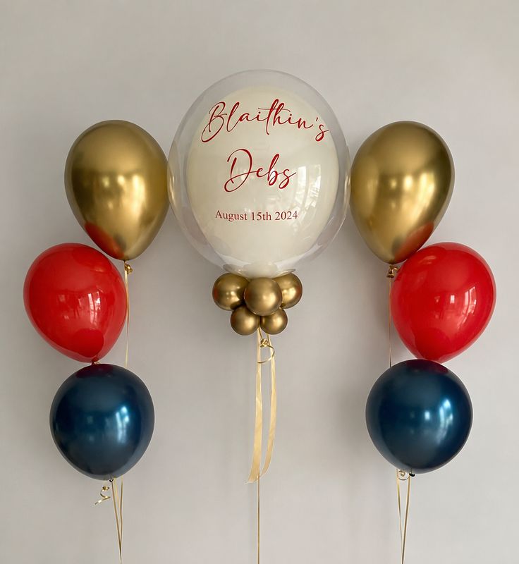 Personalised Bubble Balloon Set - Option 15