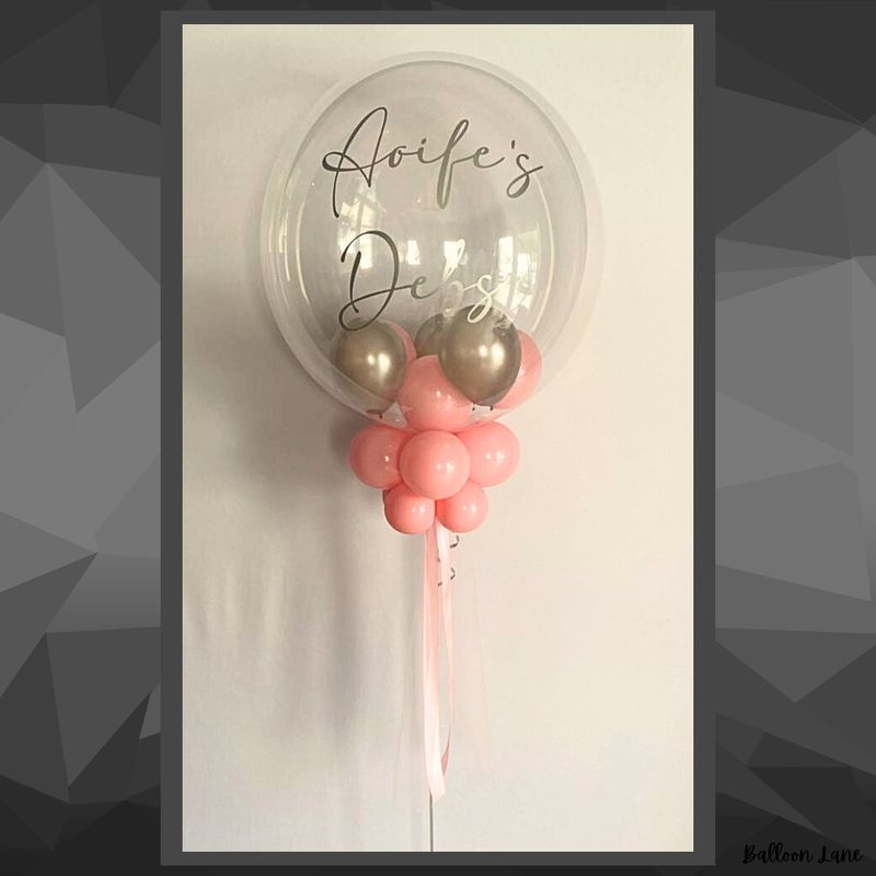 Personalised bubble balloon - Option 9
