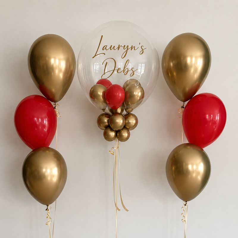 Personalised Bubble Balloon Set - Option 4