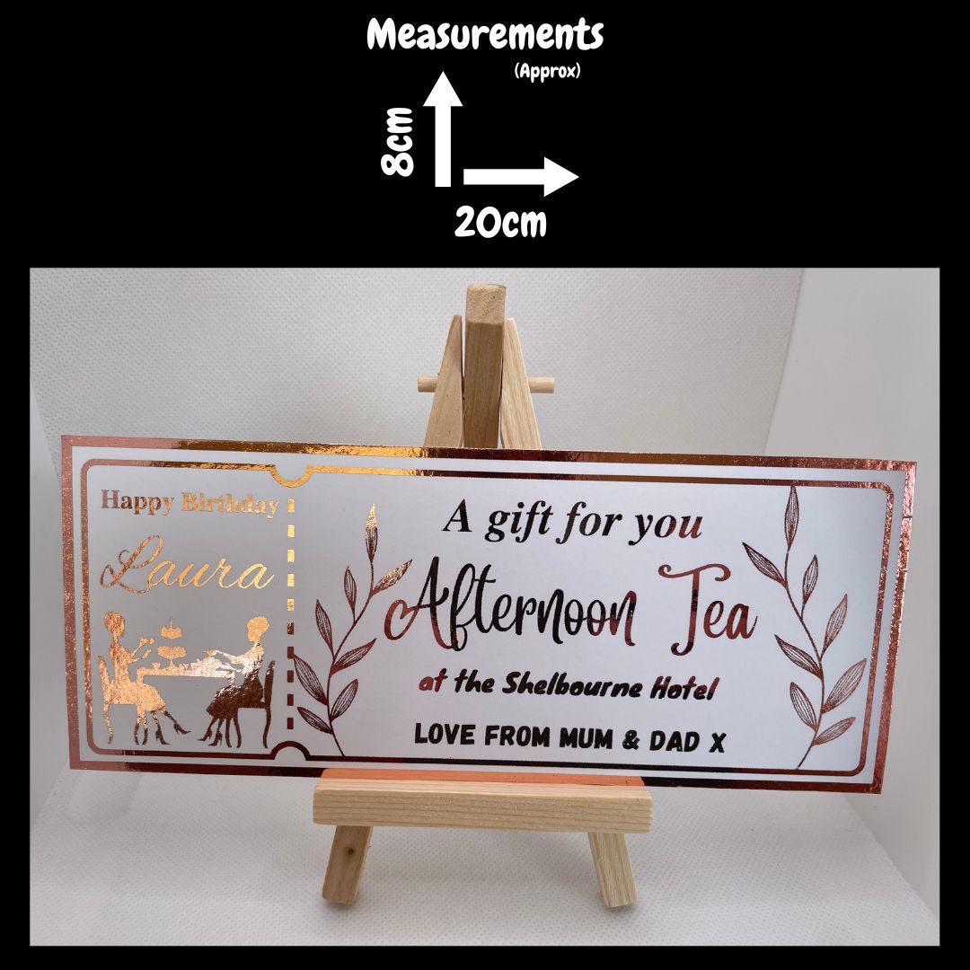 Personalised Foil Ticket - Day Trip/Miscellaneous