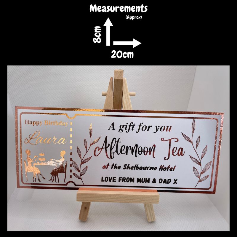 Personalised Foil Ticket - Day Trip/Miscellaneous