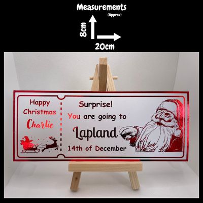 Personalised Foil Ticket - Lapland