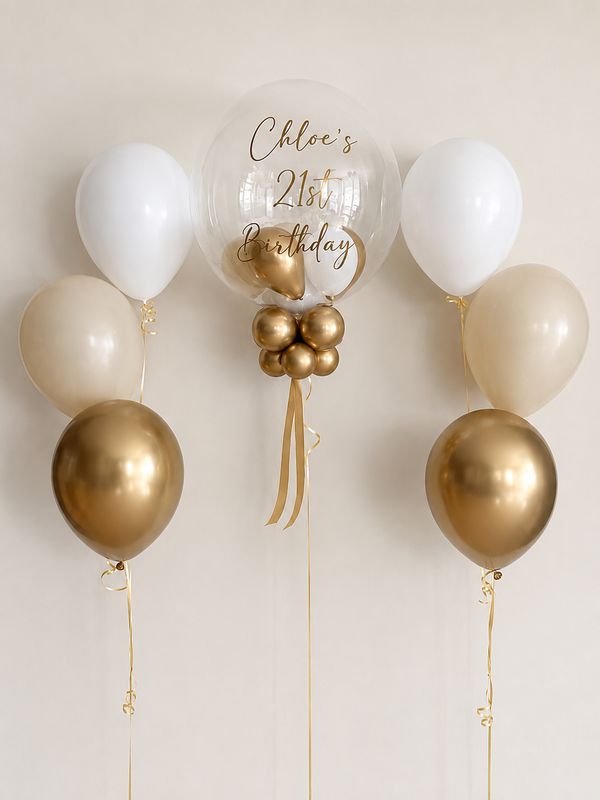 Personalised Bubble Balloon Set - Option 32