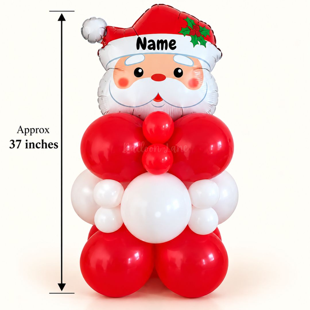 Personalised Santa Balloon Stack - Please Read Full Description