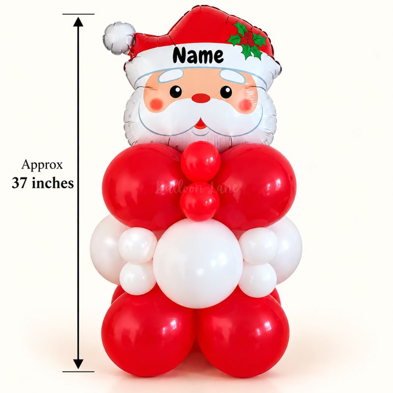 Personalised Santa Balloon Stack