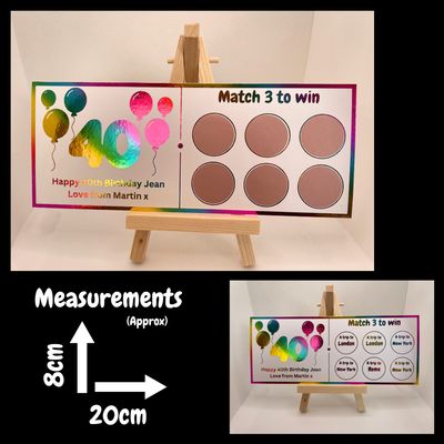 Personalised Foil Scratch Card - Milestone Birthday