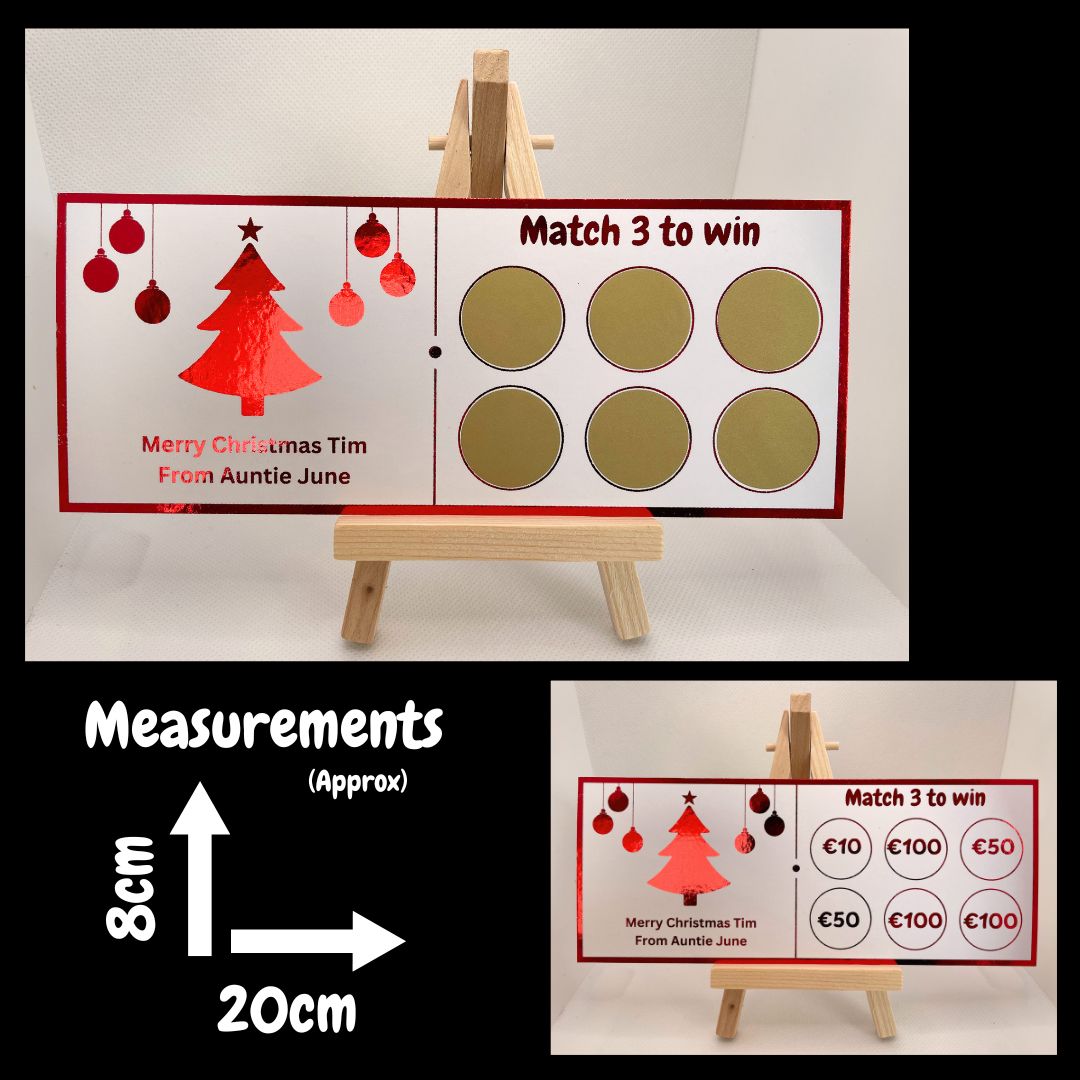 Personalised Foil Scratch Card - Christmas