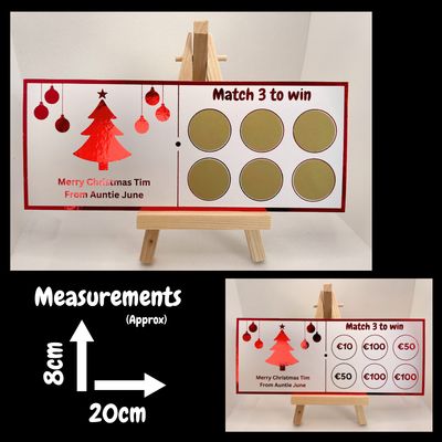 Personalised Foil Scratch Card - Christmas