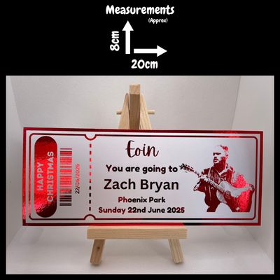 Personalised Foil Ticket - Concert