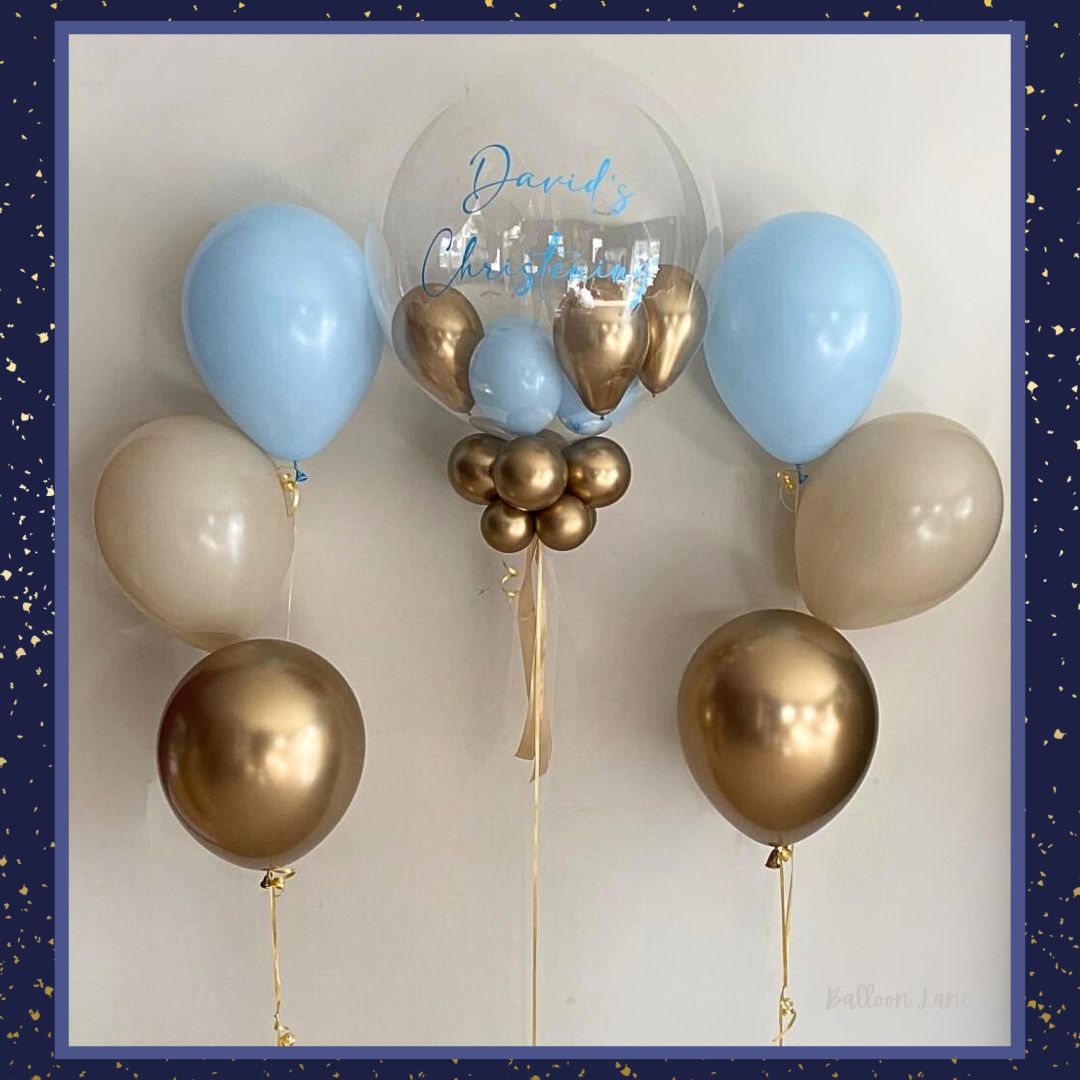 Personalised bubble balloon and matching balloon arrangements - Option 36