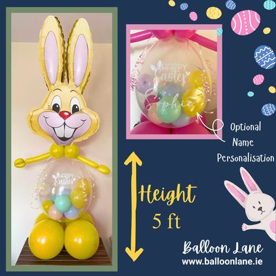 Yellow Easter Bunny - Easter egg included