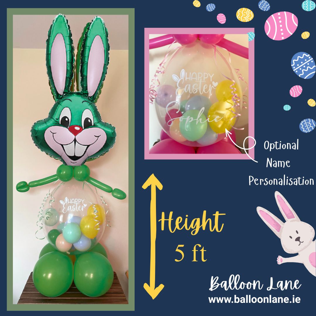 Green Easter Bunny - Easter egg included