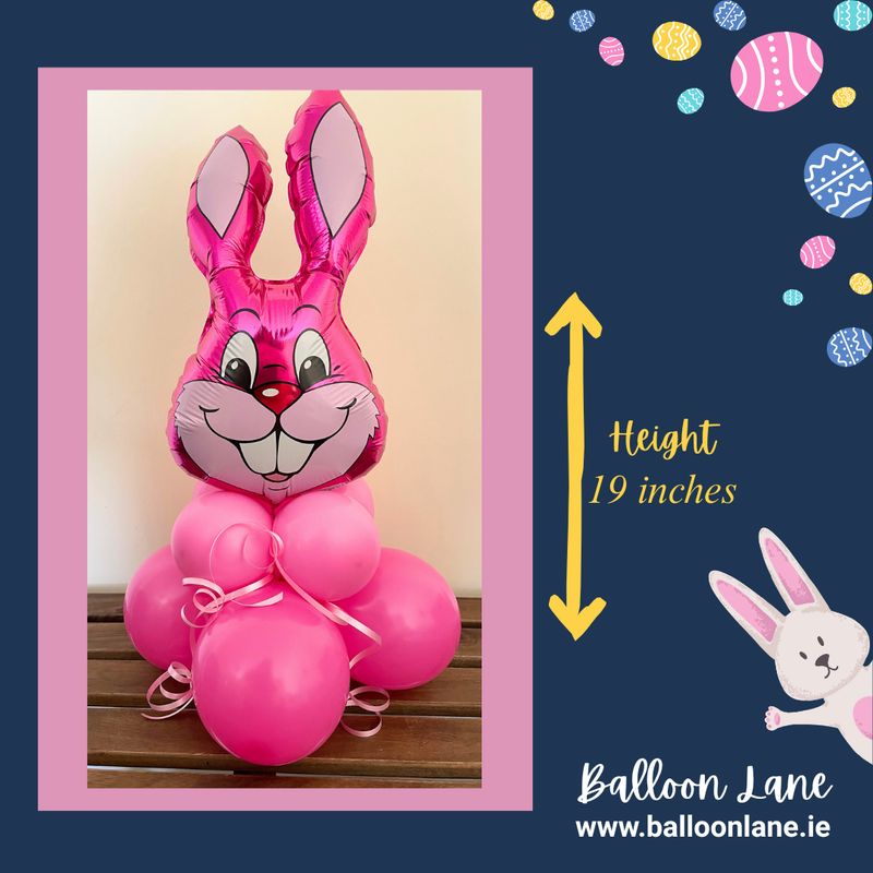Mini Easter balloon stack - Pink Bunny