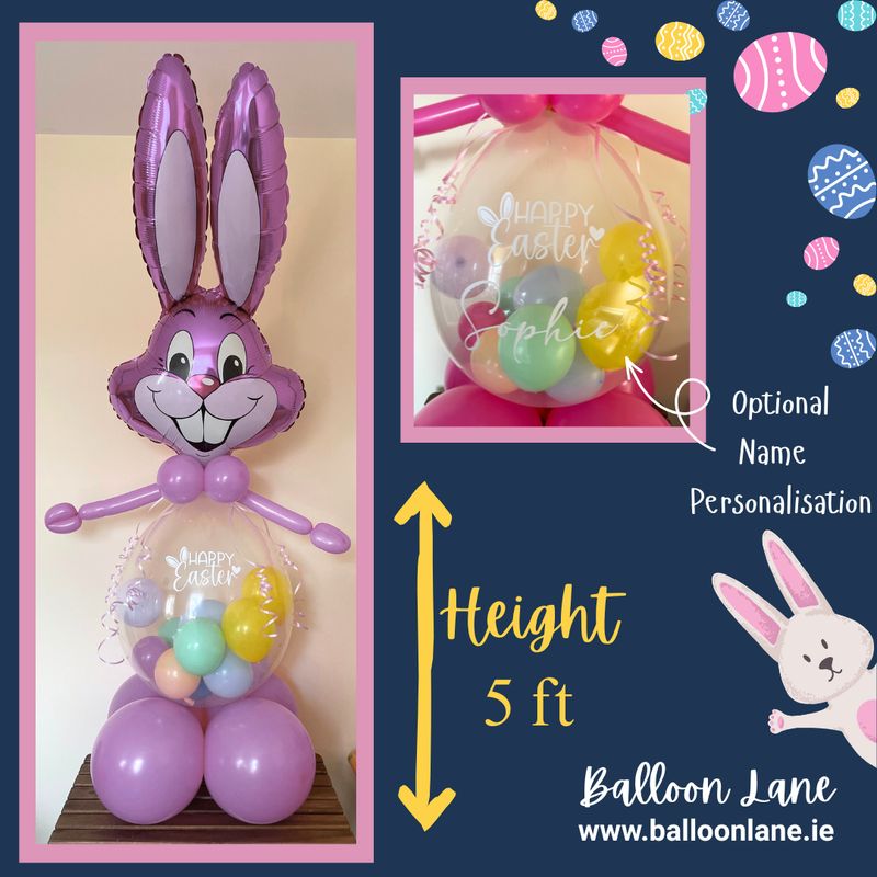 Purple Easter Bunny - Easter Egg included