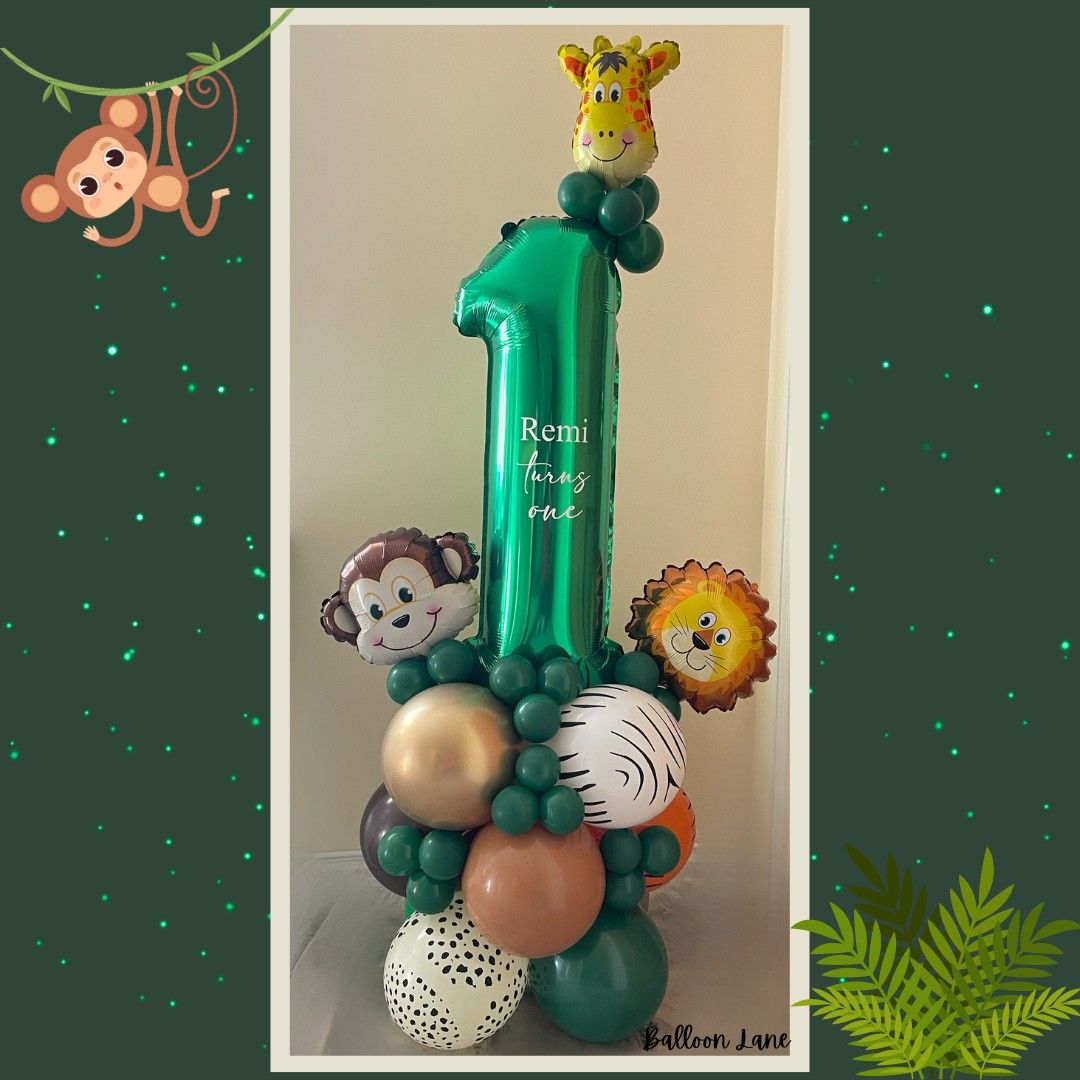 Personalised jungle number tower