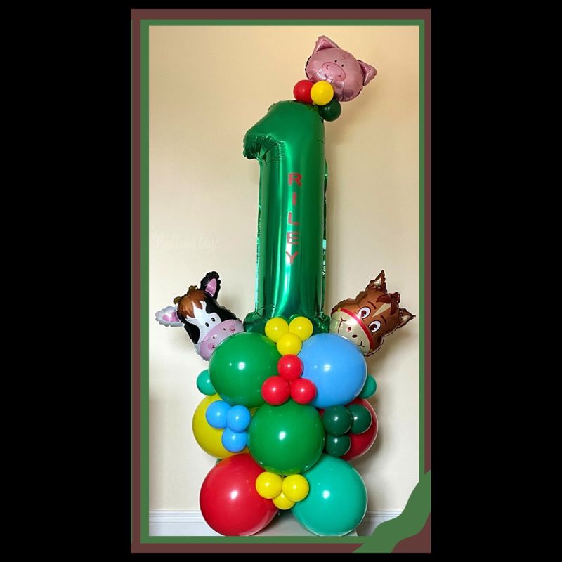 Personalised farm number tower