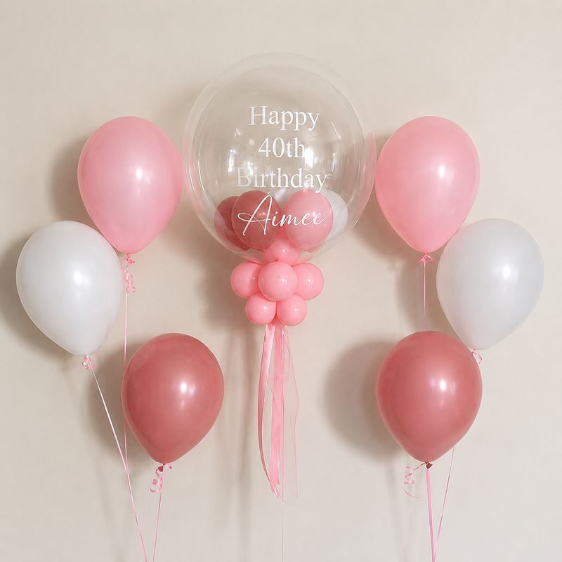 Personalised Bubble Balloon Set - Option 39