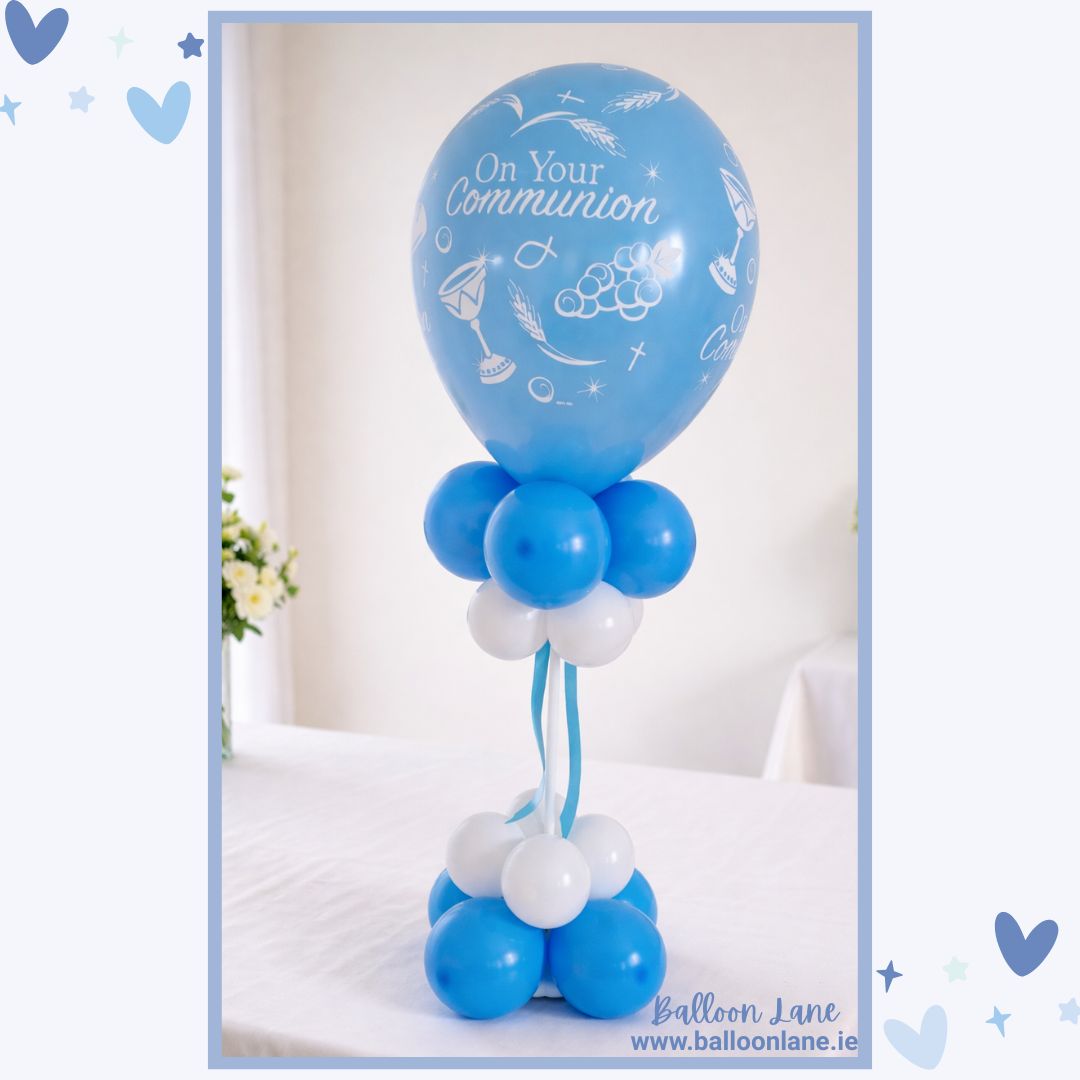 Communion table centrepiece - blue, pink or gold