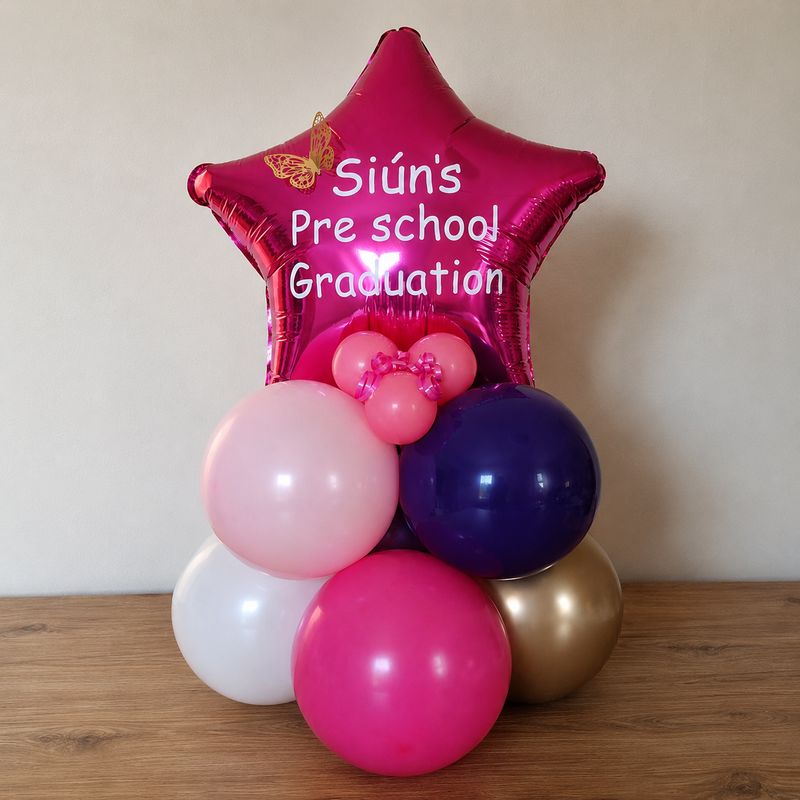 Graduation balloon stack