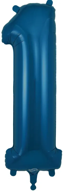 34"  Navy Blue foil number 1