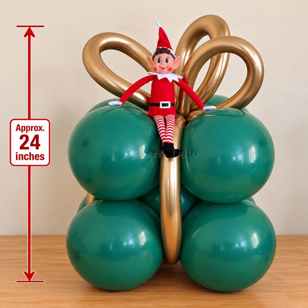 Green Gift Balloon Stack - Please Read Full Description