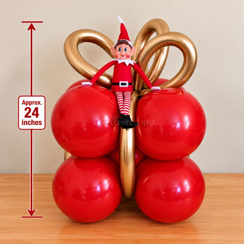Red Gift Balloon Stack