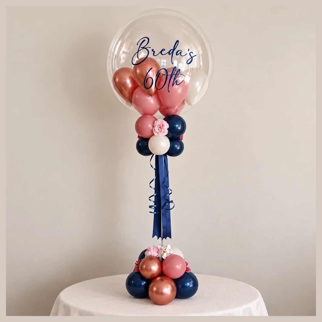Personalised Bubble Balloon Centrepiece