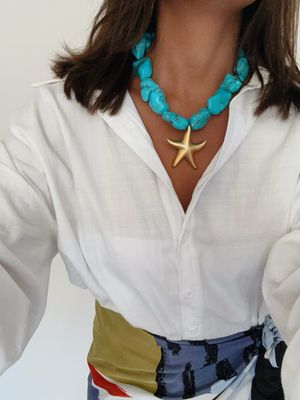 Turqouise Starfish necklace