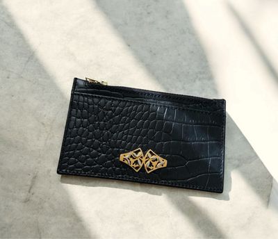 Croc-noir Judgenstil cardholder