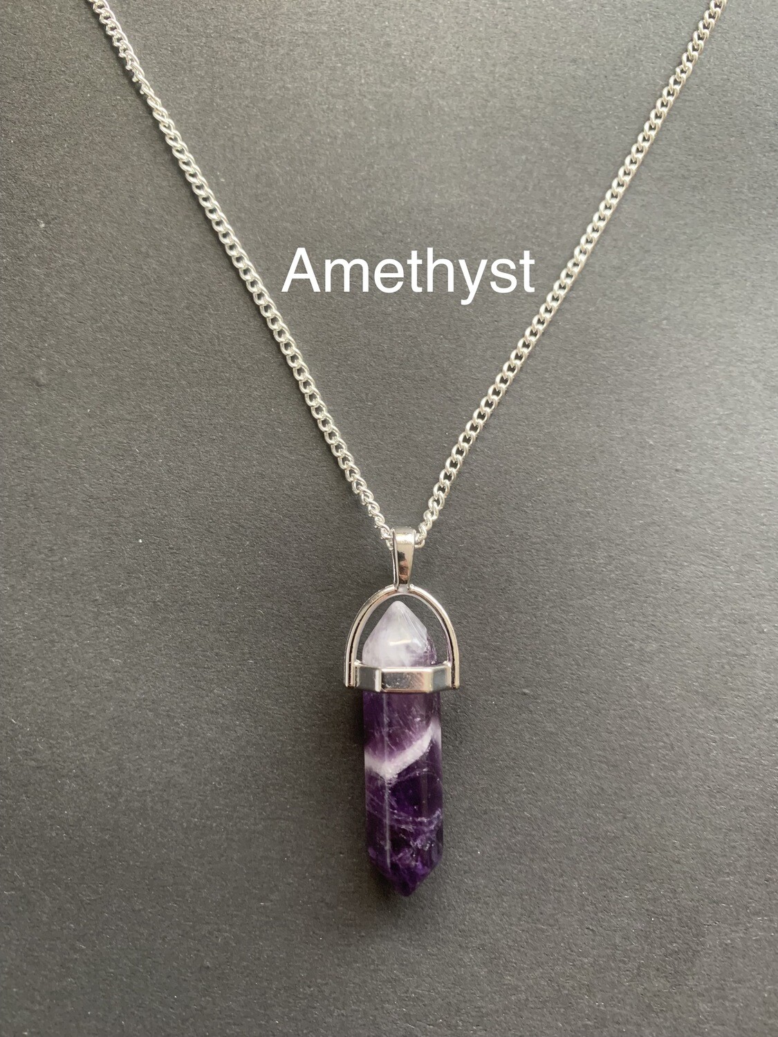 Reiki Charged Crystal Point Necklaces