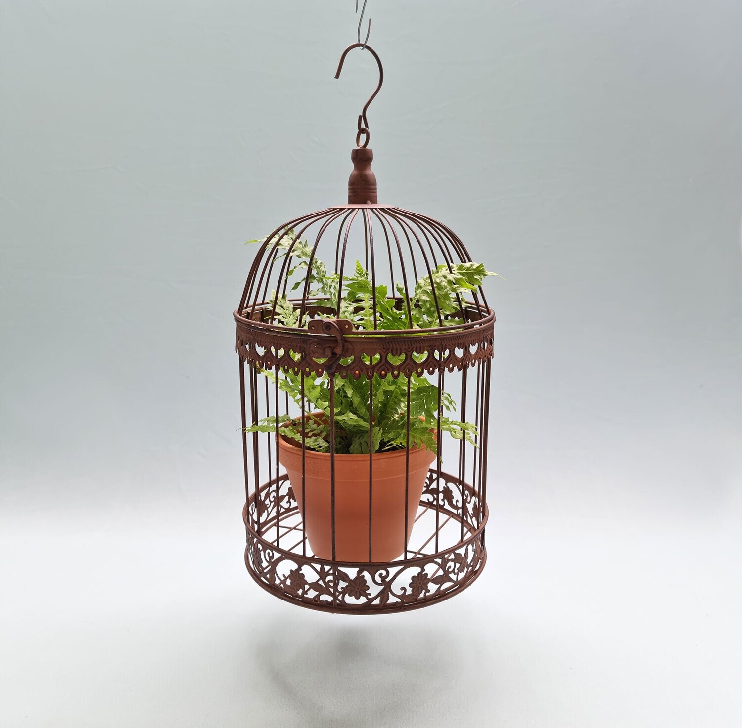 Bird cage, rust , large (excl. pot plant)