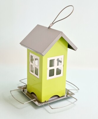 Small house seed feeder- lime