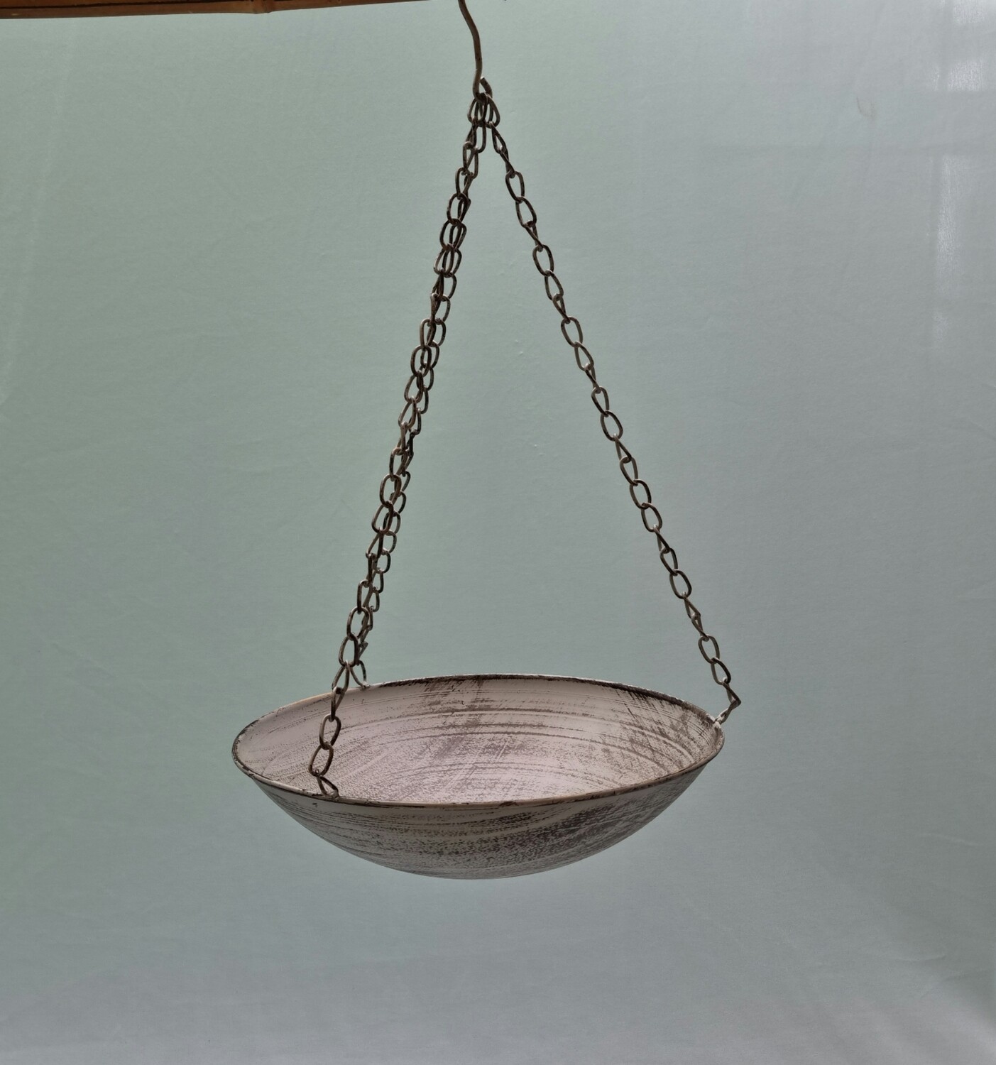 Hanging bowl bird feeder (grey)