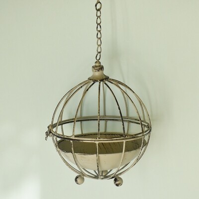 Dome bird cage, grey, small