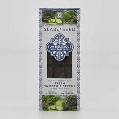 Fresh smoothie greens- slab of seeds