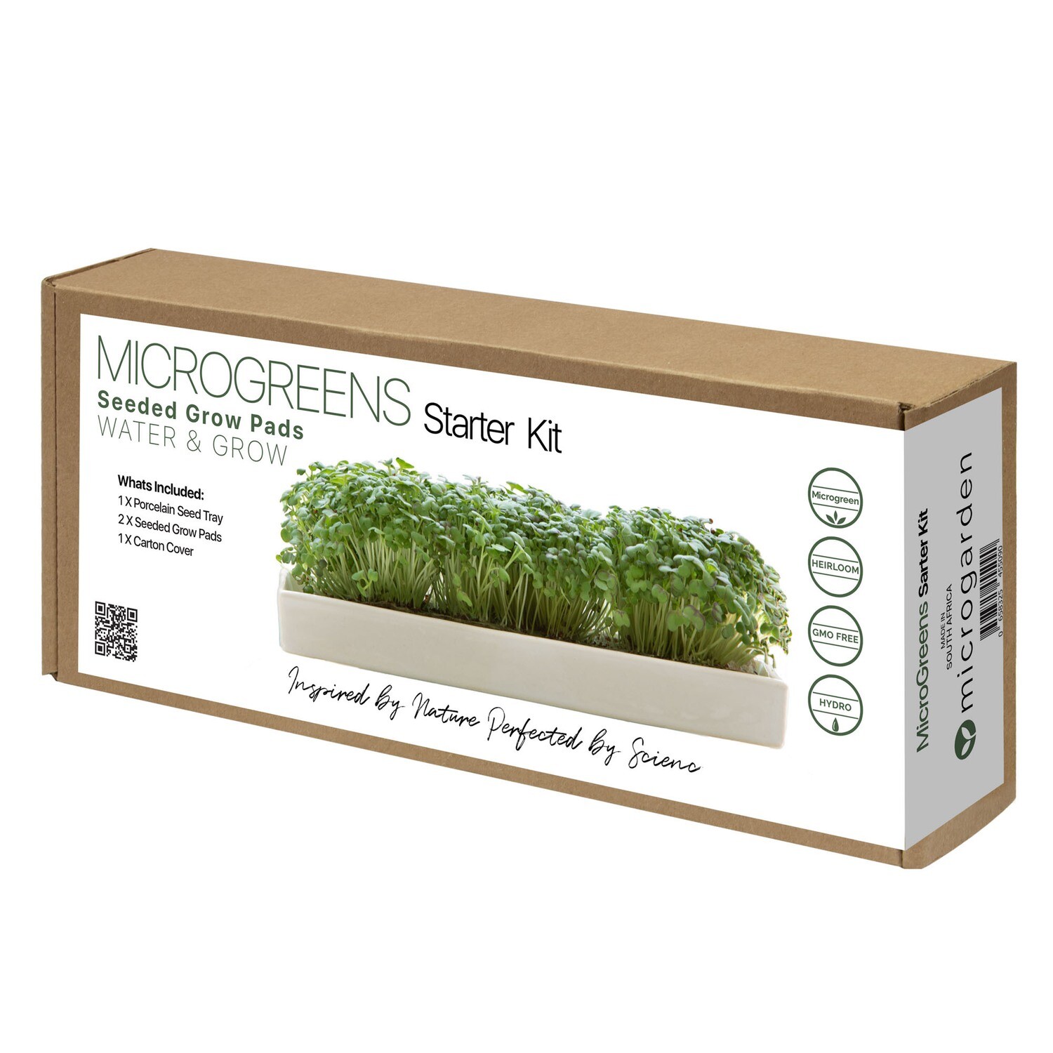 Microgreens - Starter Kit - Tray & 2 Seeded Grow Pads