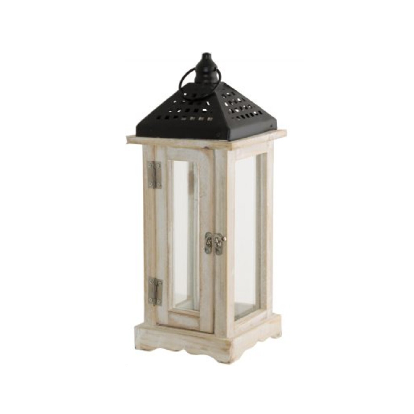 Wood Lantern Metal top