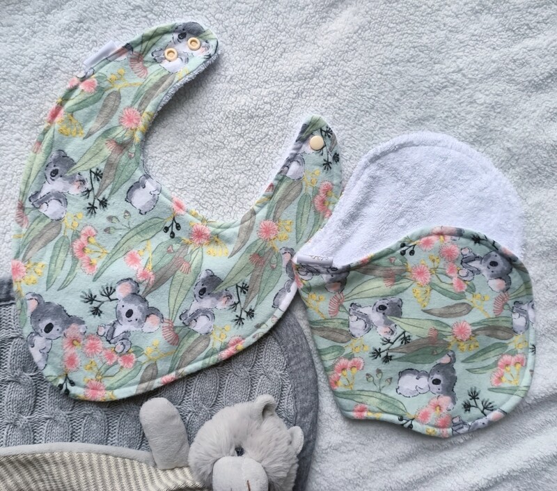 Koala bib and/or burp cloth
