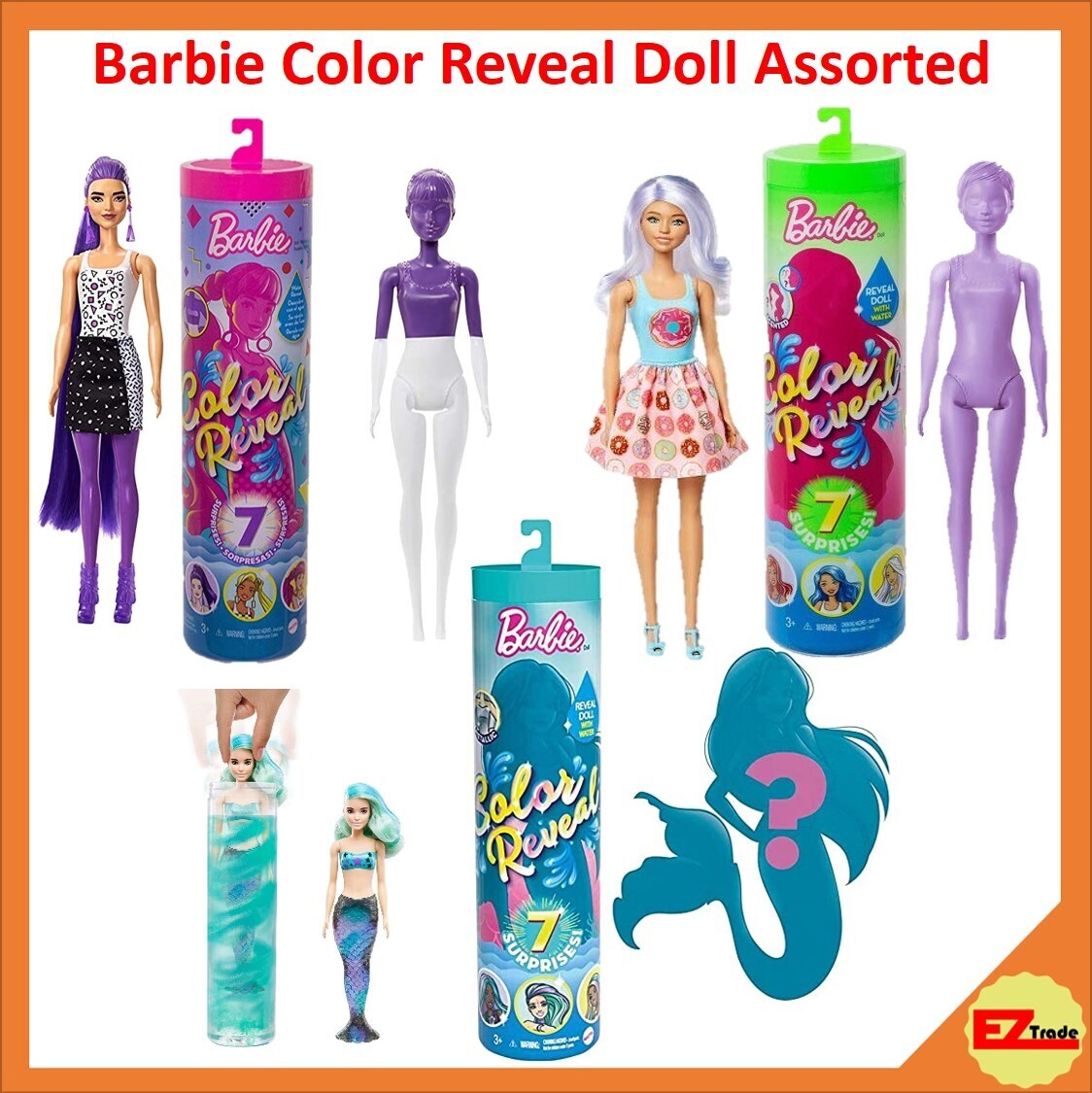 Barbie Color Reveal Doll Surprise Tube