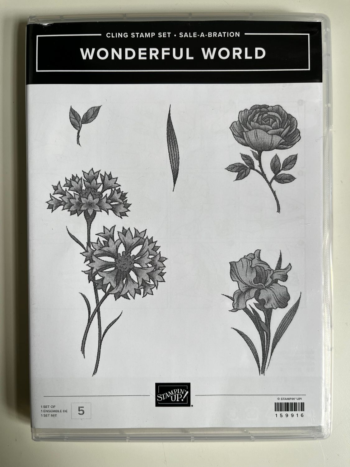 Wonderful World Cling Stamp Set (159916)