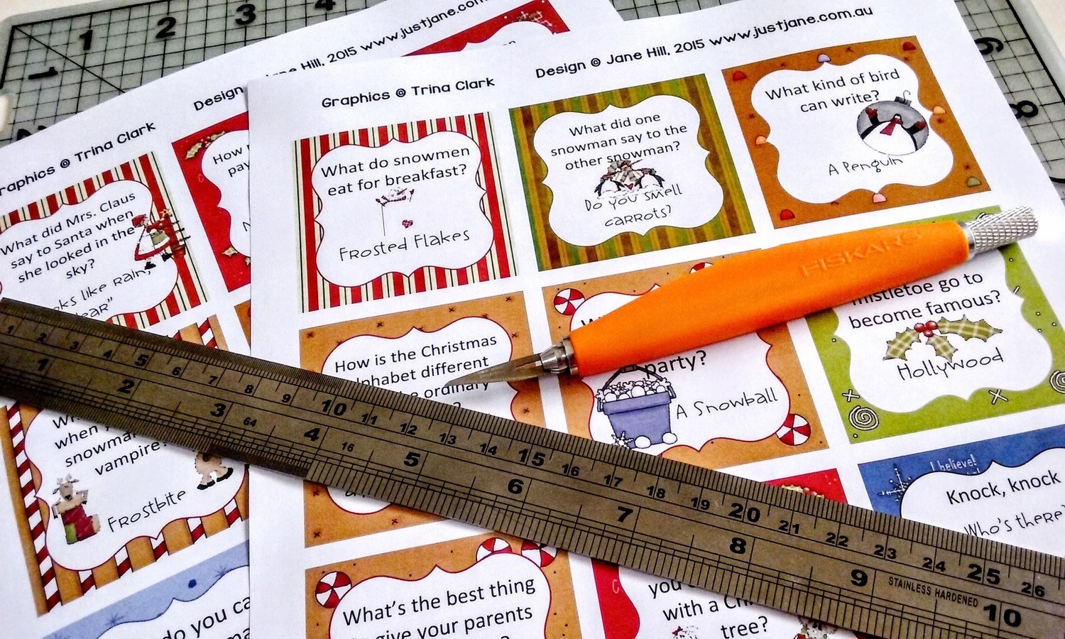 Cheeky Christmas Lunchbox Joke Cards - Print at Home