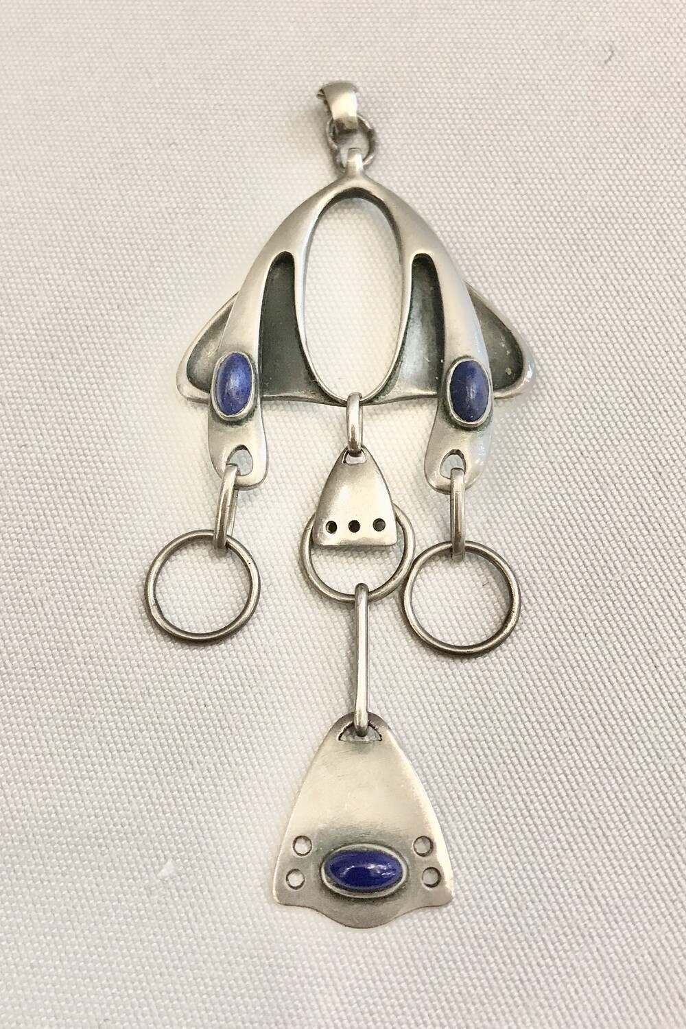 Theodor Fahrner Jugendstil Anhänger Designer Christian Ferdinand Morawe Jugendstil, Sezession um 1902, Pforzheim Deutschland, German silver designer Art Nouveau pendant