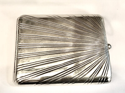 Large silver cigarette case Latvia around 1930