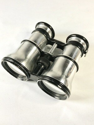 Ungewöhnliches edles altes Fernglas Opernglas Aluminium Gebr. Steppacher München wahlweise Land Meer Oper Einstellung wohl 1900